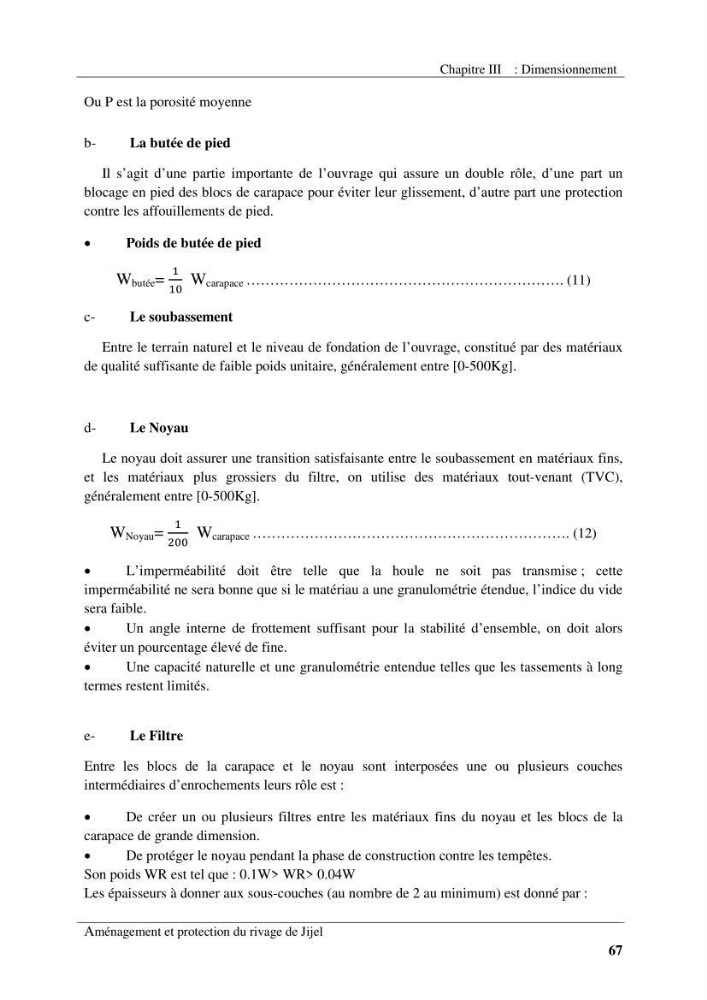 Aménagement et protection du rivage de Jijel