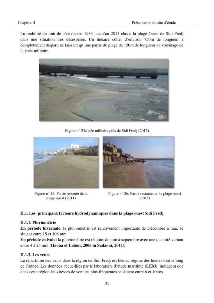 Impact de milieu marin sur la qualité du béton: station de recherche ENSSMAL, Sidi Fredj