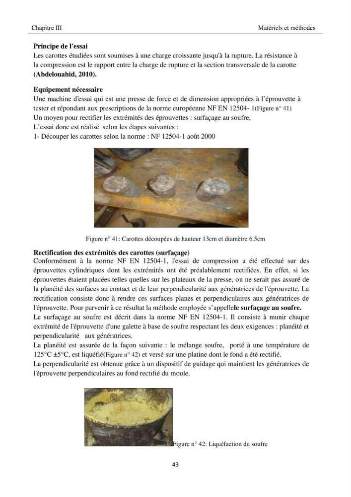 Impact de milieu marin sur la qualité du béton: station de recherche ENSSMAL, Sidi Fredj