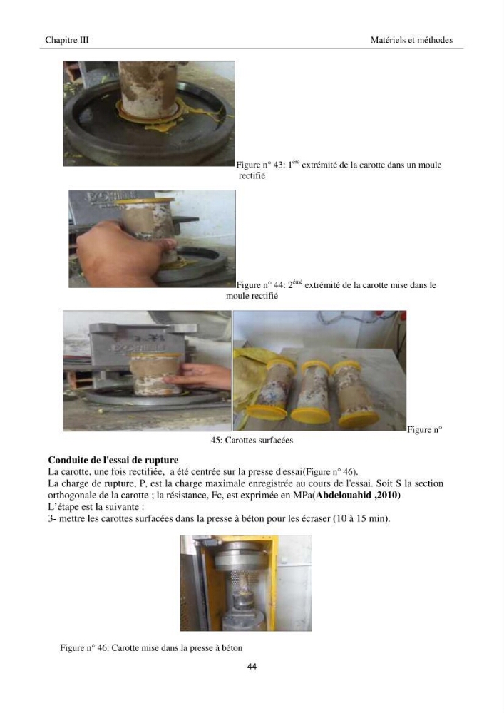 Impact de milieu marin sur la qualité du béton: station de recherche ENSSMAL, Sidi Fredj