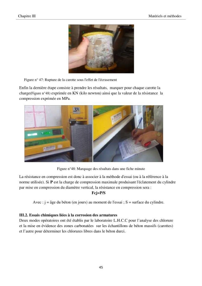 Impact de milieu marin sur la qualité du béton: station de recherche ENSSMAL, Sidi Fredj