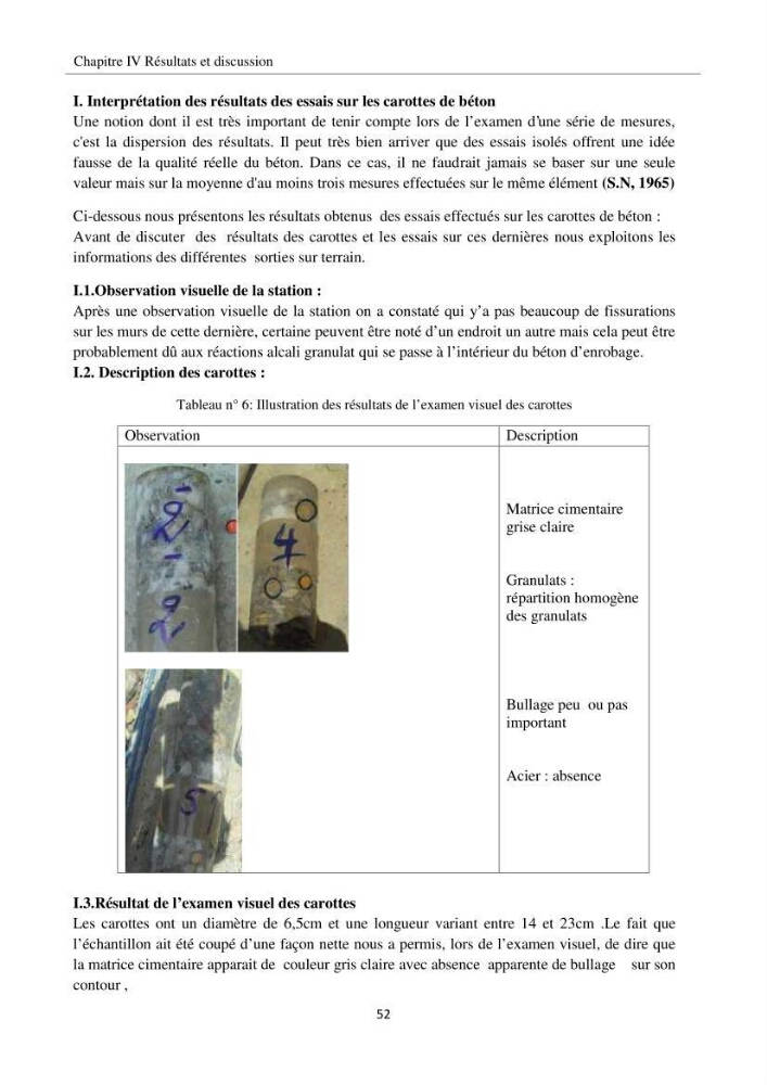 Impact de milieu marin sur la qualité du béton: station de recherche ENSSMAL, Sidi Fredj