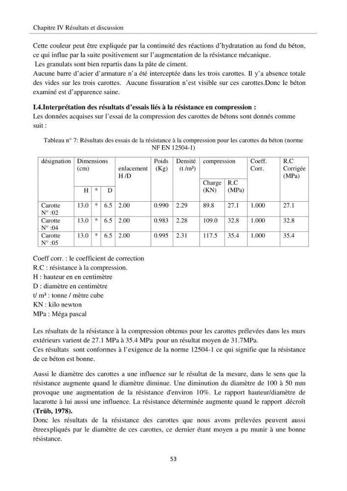 Impact de milieu marin sur la qualité du béton: station de recherche ENSSMAL, Sidi Fredj