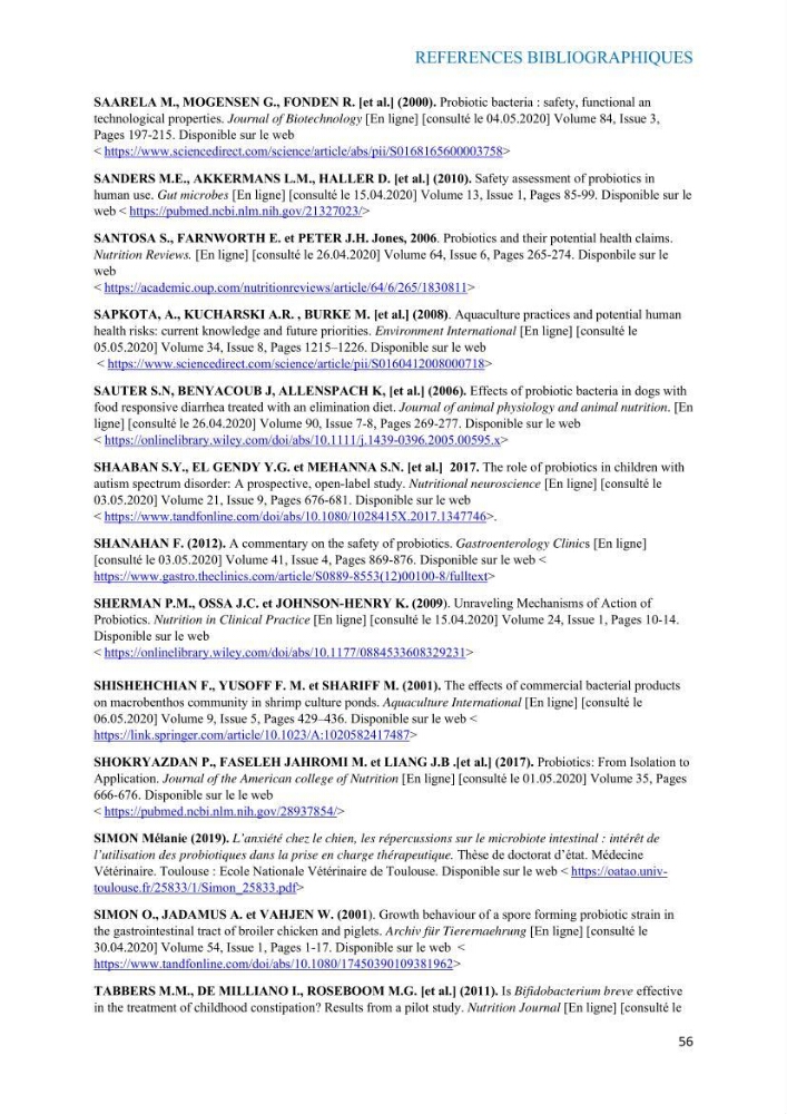 Etude du potentiel probiotique de bactéries à Gram négatif isolées à partir d’échantillons aquatiques: