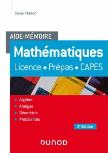 Mathématiques : licence, prépas, Capes Mathématiques : licence, prépas, Capes