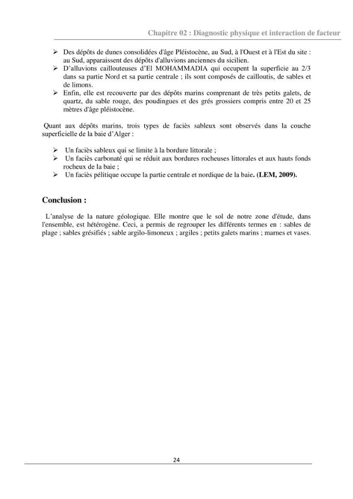 Etude d\'aménagement d\'une plage artificielle au niveau des sablettes