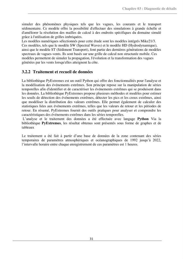 Etude d\'aménagement d\'une plage artificielle au niveau des sablettes