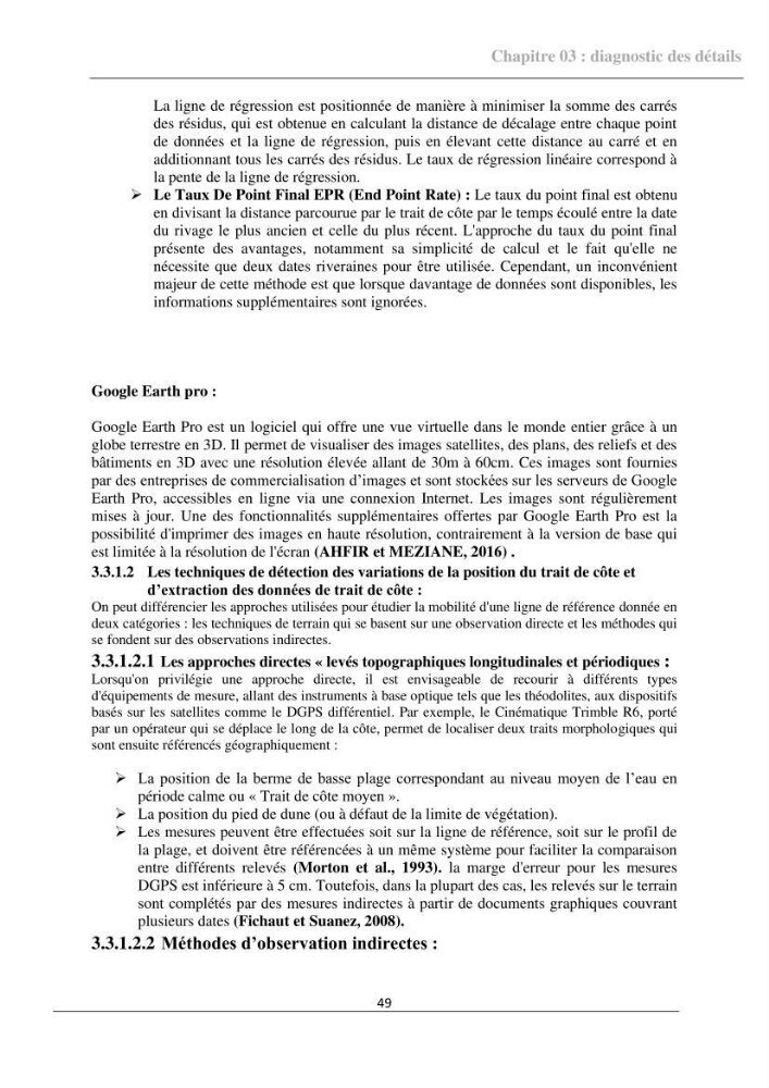 Etude d\'aménagement d\'une plage artificielle au niveau des sablettes