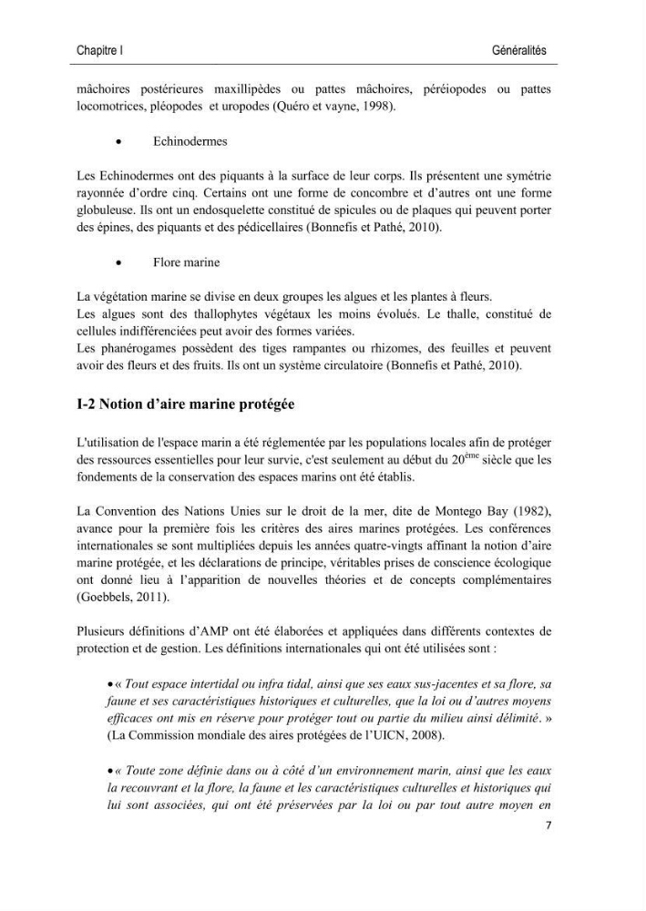 Caractérisation des peuplements benthiques des aires marines protégées en Algérie