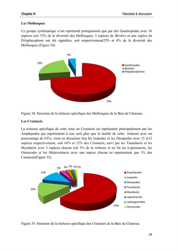 Caractérisation des peuplements benthiques des aires marines protégées en Algérie