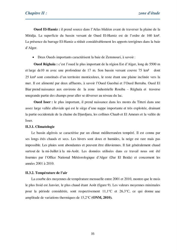 Etude des métaux traces chez les moules de la côte algeroise