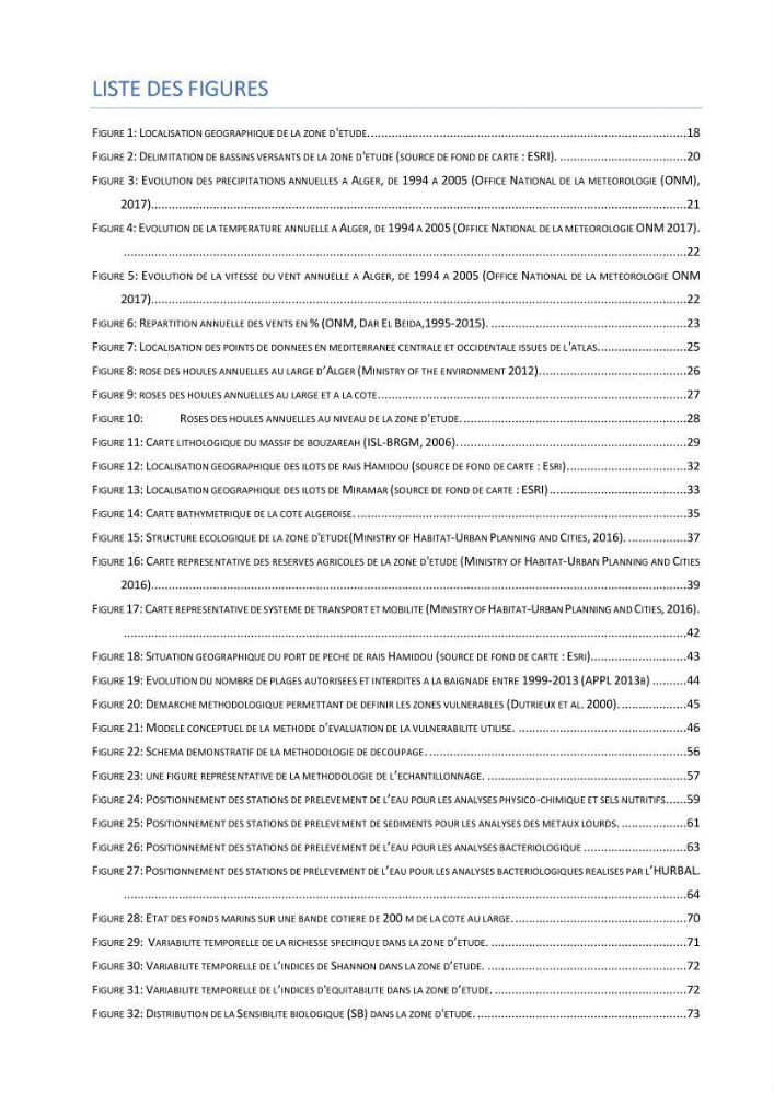 Evaluation des impacts anthropiques àpartir d\'un mna : modéle numérique d\'altimétrie d\'une zone littorale comprise entre bab eloude-ain benian alger