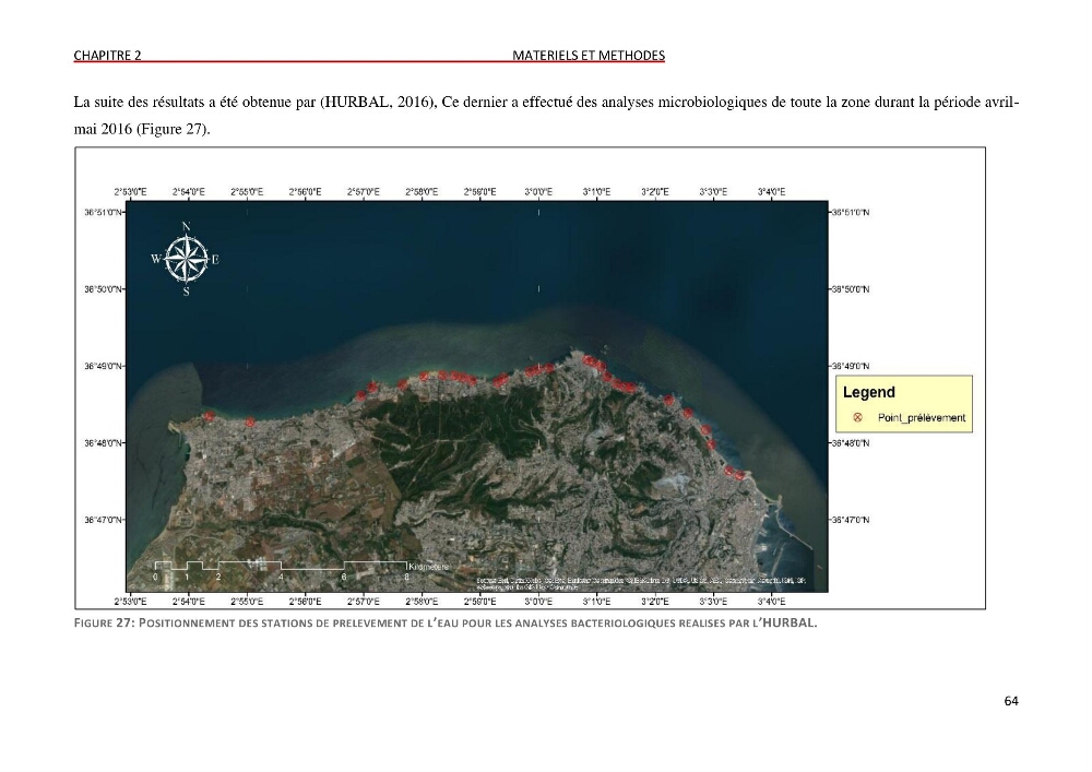 Evaluation des impacts anthropiques àpartir d\'un mna : modéle numérique d\'altimétrie d\'une zone littorale comprise entre bab eloude-ain benian alger