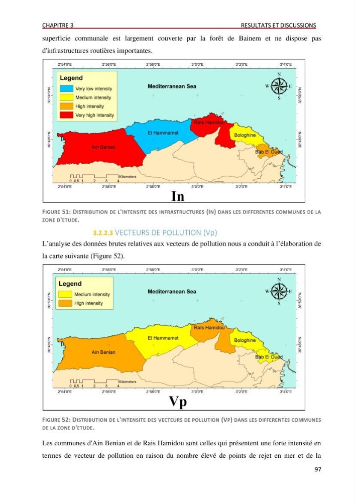 Evaluation des impacts anthropiques àpartir d\'un mna : modéle numérique d\'altimétrie d\'une zone littorale comprise entre bab eloude-ain benian alger