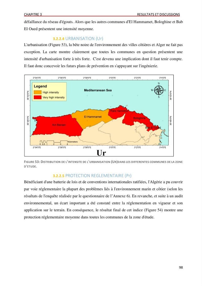 Evaluation des impacts anthropiques àpartir d\'un mna : modéle numérique d\'altimétrie d\'une zone littorale comprise entre bab eloude-ain benian alger