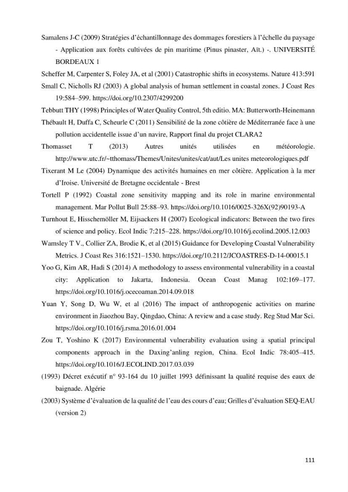 Evaluation des impacts anthropiques àpartir d\'un mna : modéle numérique d\'altimétrie d\'une zone littorale comprise entre bab eloude-ain benian alger