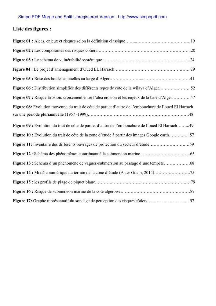 Approche systématique pour la gestion du risque de submersion marine (Hussein dey et El mohammadia)