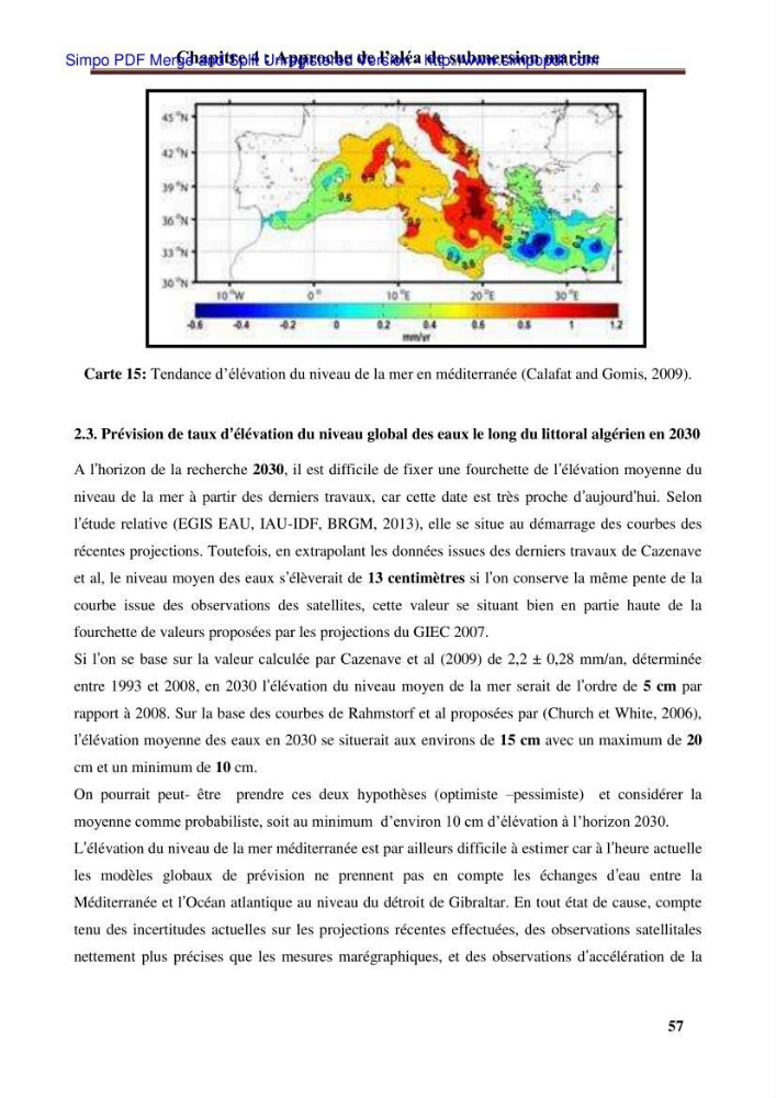 Approche systématique pour la gestion du risque de submersion marine (Hussein dey et El mohammadia)