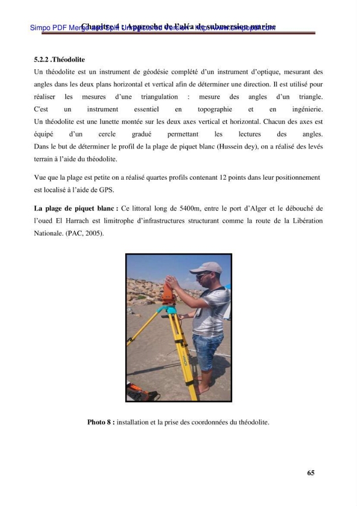 Approche systématique pour la gestion du risque de submersion marine (Hussein dey et El mohammadia)