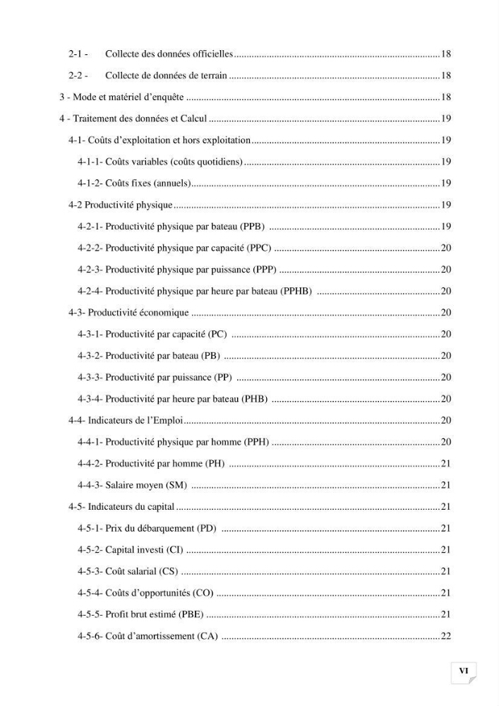 Etude des indicateurs socio-economiques de la pecherie sardinière dans le port de Zemmouri El Bahri ( Boumerdes):
