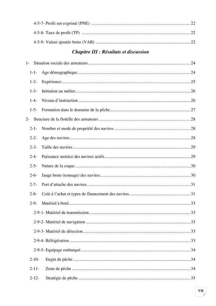 Etude des indicateurs socio-economiques de la pecherie sardinière dans le port de Zemmouri El Bahri ( Boumerdes):