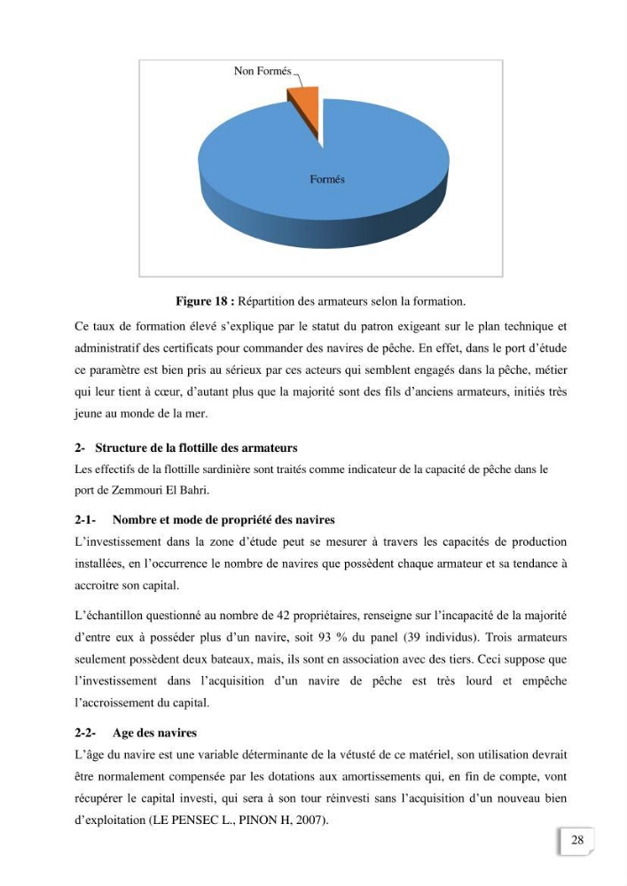 Etude des indicateurs socio-economiques de la pecherie sardinière dans le port de Zemmouri El Bahri ( Boumerdes):