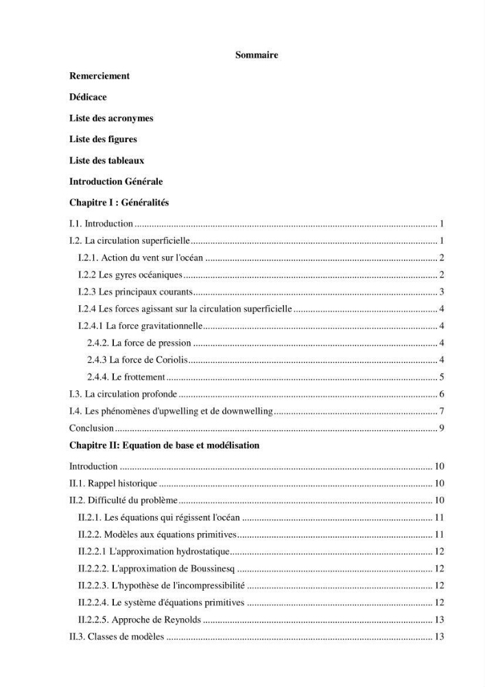 Modélisation numérique de la circulation océanique à l\'aide du modèle Roms Tools