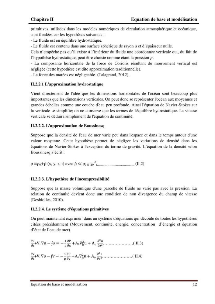 Modélisation numérique de la circulation océanique à l\'aide du modèle Roms Tools