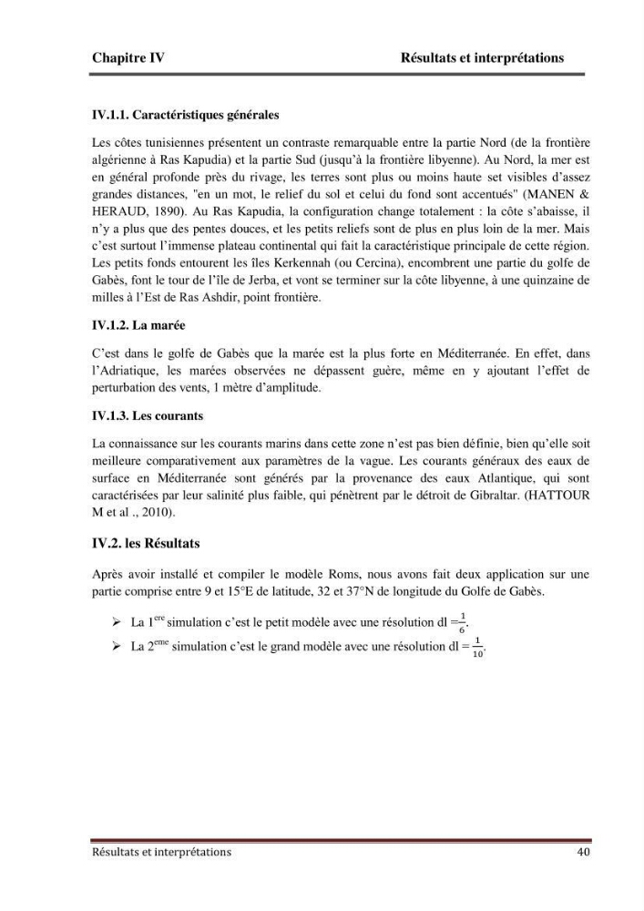Modélisation numérique de la circulation océanique à l\'aide du modèle Roms Tools