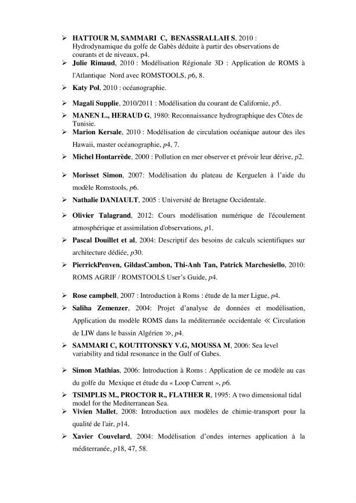 Modélisation numérique de la circulation océanique à l\'aide du modèle Roms Tools