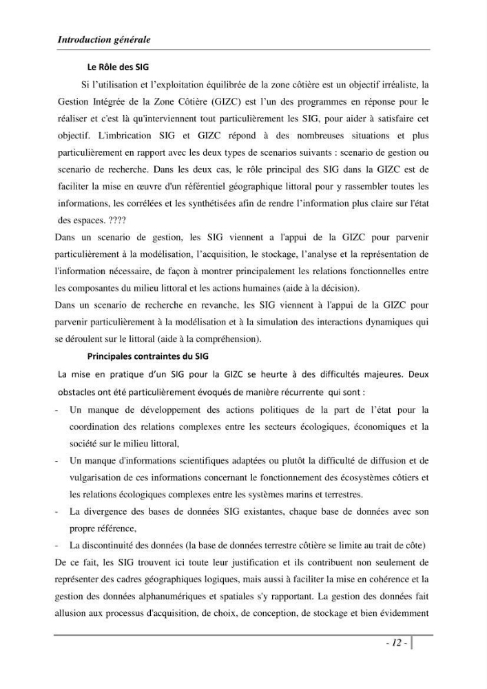 Conception d\'un modèle altimétrique continu terre-mer pour la mise en place d\'une base de données SIG littoral multidimensionnelle