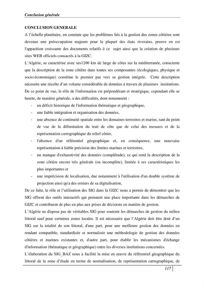 Conception d\'un modèle altimétrique continu terre-mer pour la mise en place d\'une base de données SIG littoral multidimensionnelle