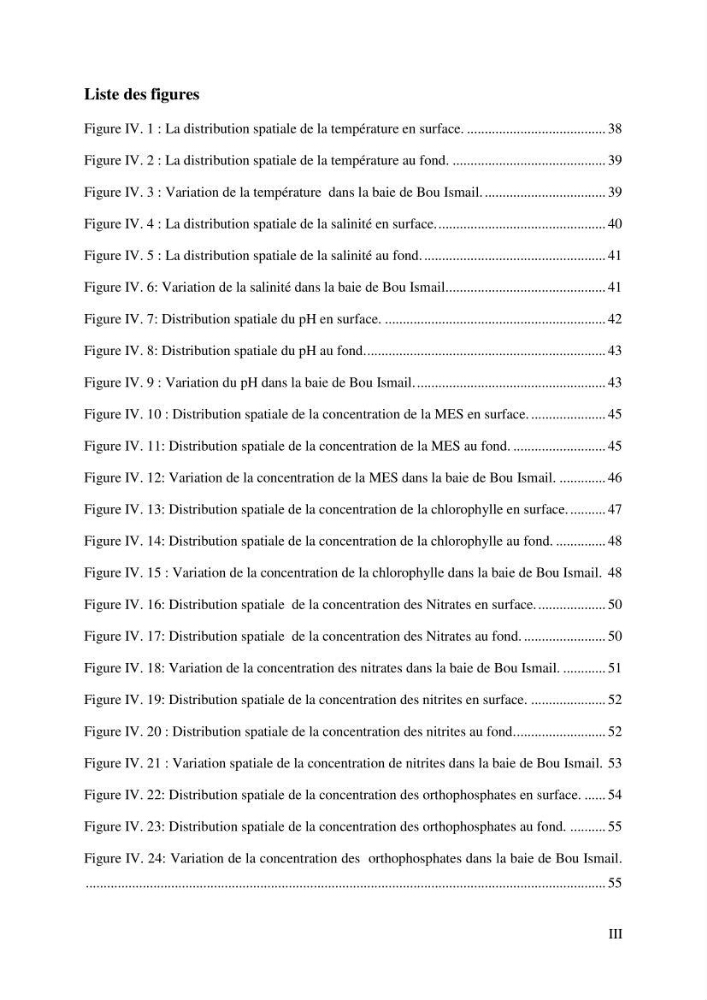 Etude et suivi des paramètres physico-chimiques et sels nutritifs dans les eaux côtières de la baie de Bou-Ismail