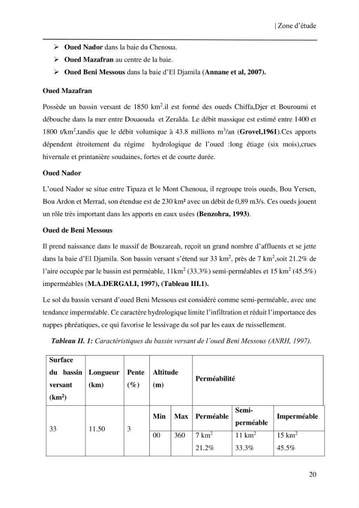 Etude et suivi des paramètres physico-chimiques et sels nutritifs dans les eaux côtières de la baie de Bou-Ismail