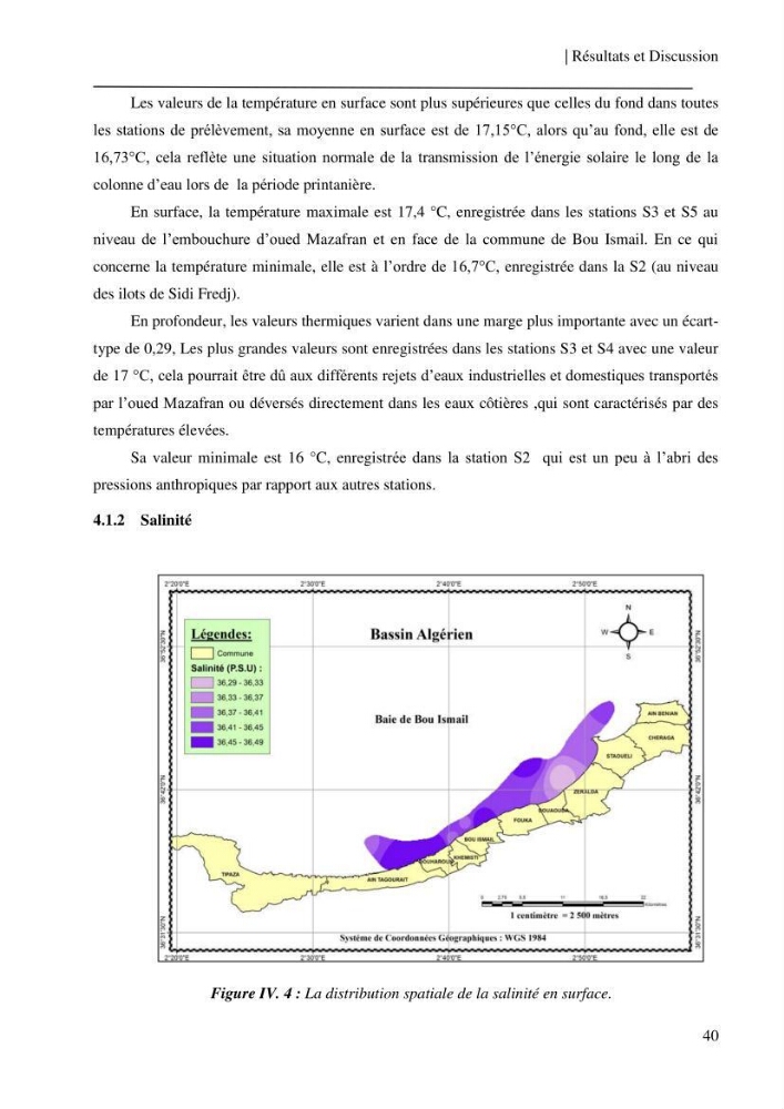 Etude et suivi des paramètres physico-chimiques et sels nutritifs dans les eaux côtières de la baie de Bou-Ismail