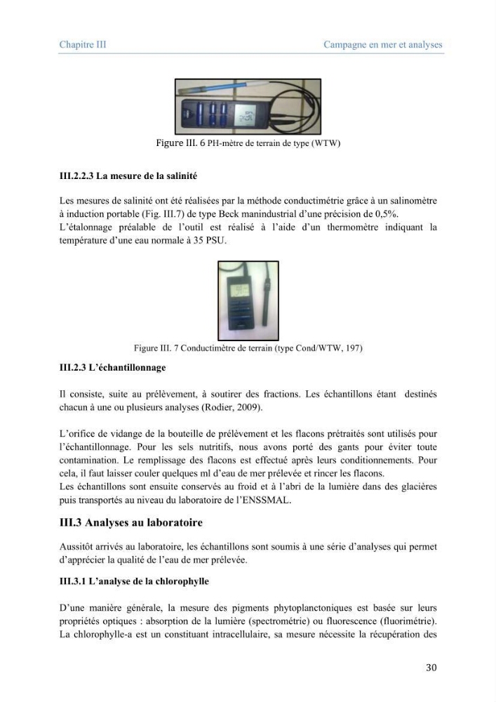 Utilisation des Systèmes d\'Information Géographiques pour le suivi des paramètres indicateurs de pollution dans la baie de Bou-Ismail