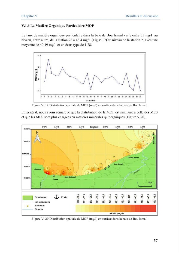 Utilisation des Systèmes d\'Information Géographiques pour le suivi des paramètres indicateurs de pollution dans la baie de Bou-Ismail