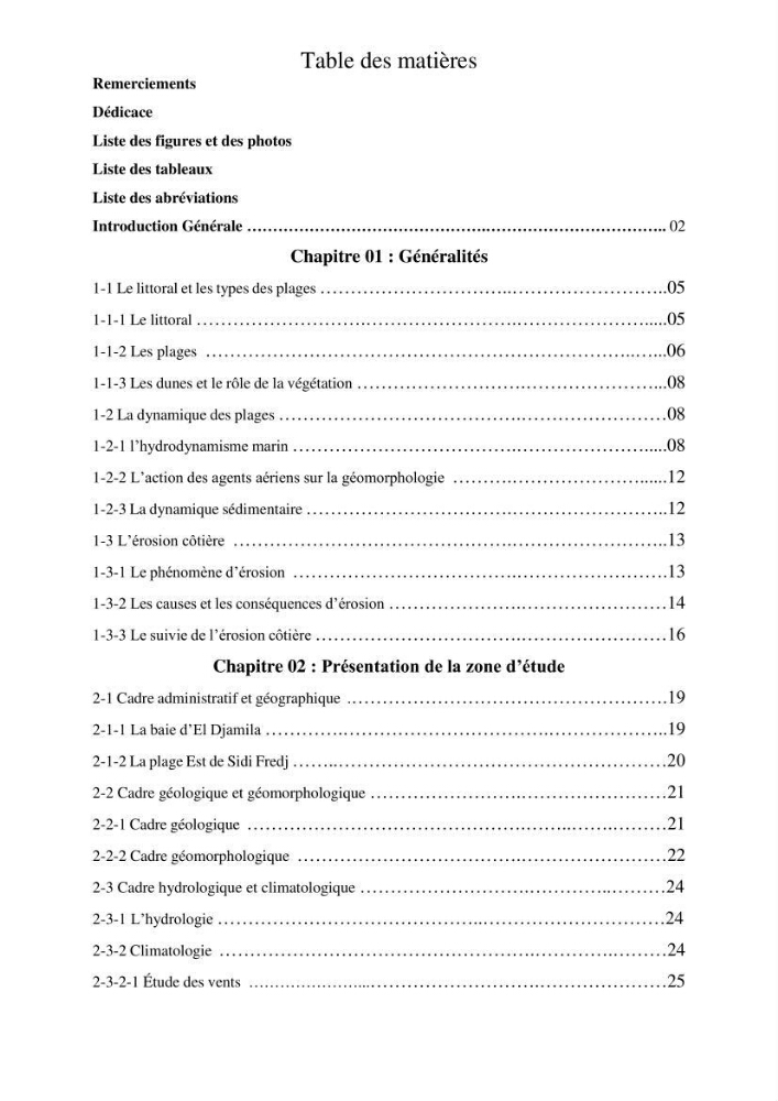 Evaluation du risque d\'érosion de la plage Est de Sidi Fredj (Alger)