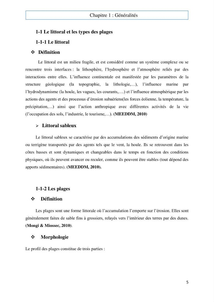 Evaluation du risque d\'érosion de la plage Est de Sidi Fredj (Alger)