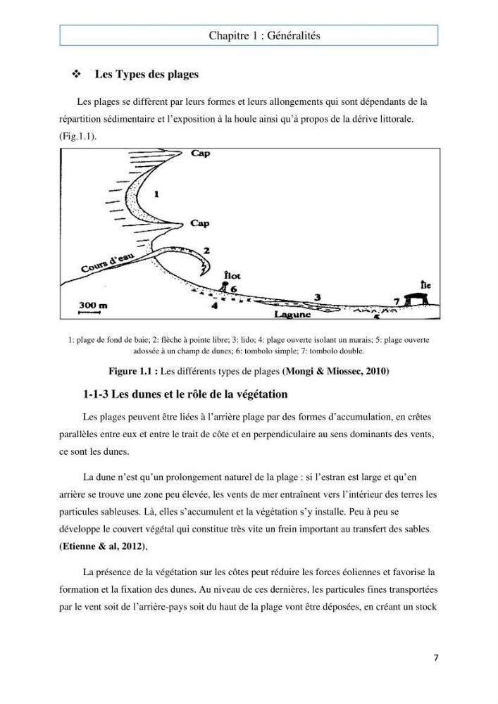 Evaluation du risque d\'érosion de la plage Est de Sidi Fredj (Alger)