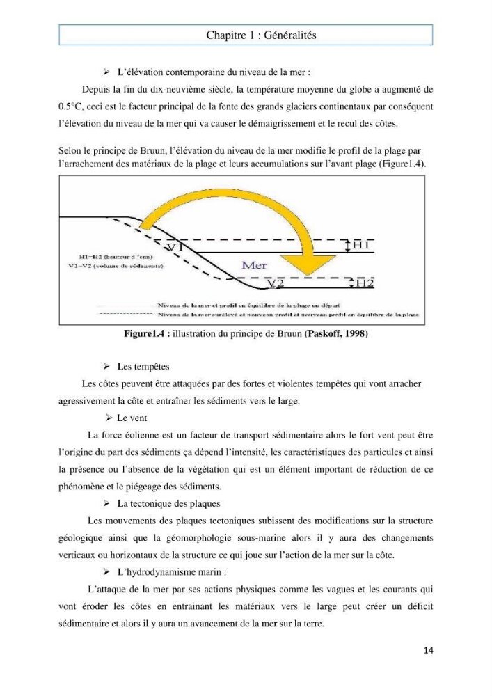 Evaluation du risque d\'érosion de la plage Est de Sidi Fredj (Alger)