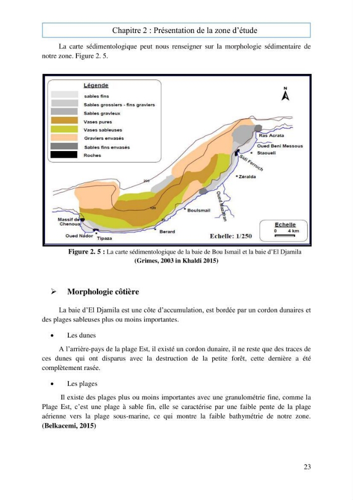 Evaluation du risque d\'érosion de la plage Est de Sidi Fredj (Alger)