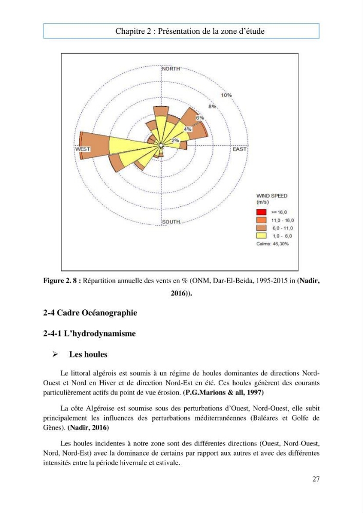 Evaluation du risque d\'érosion de la plage Est de Sidi Fredj (Alger)