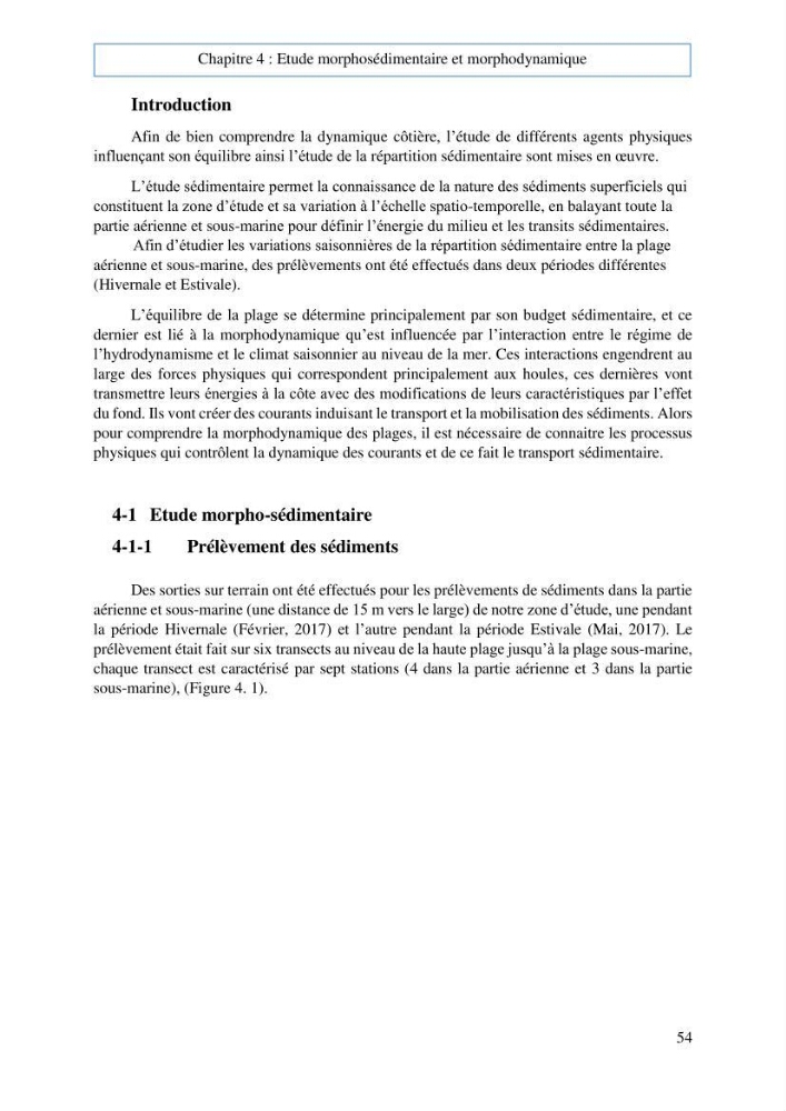 Evaluation du risque d\'érosion de la plage Est de Sidi Fredj (Alger)