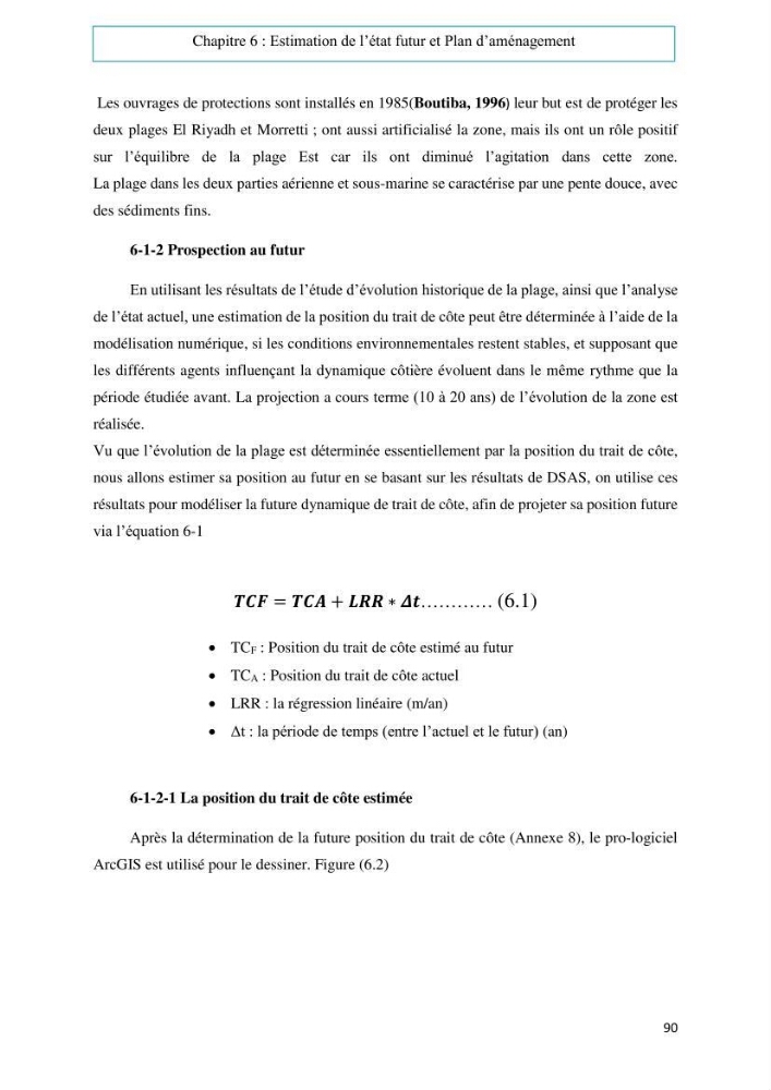 Evaluation du risque d\'érosion de la plage Est de Sidi Fredj (Alger)