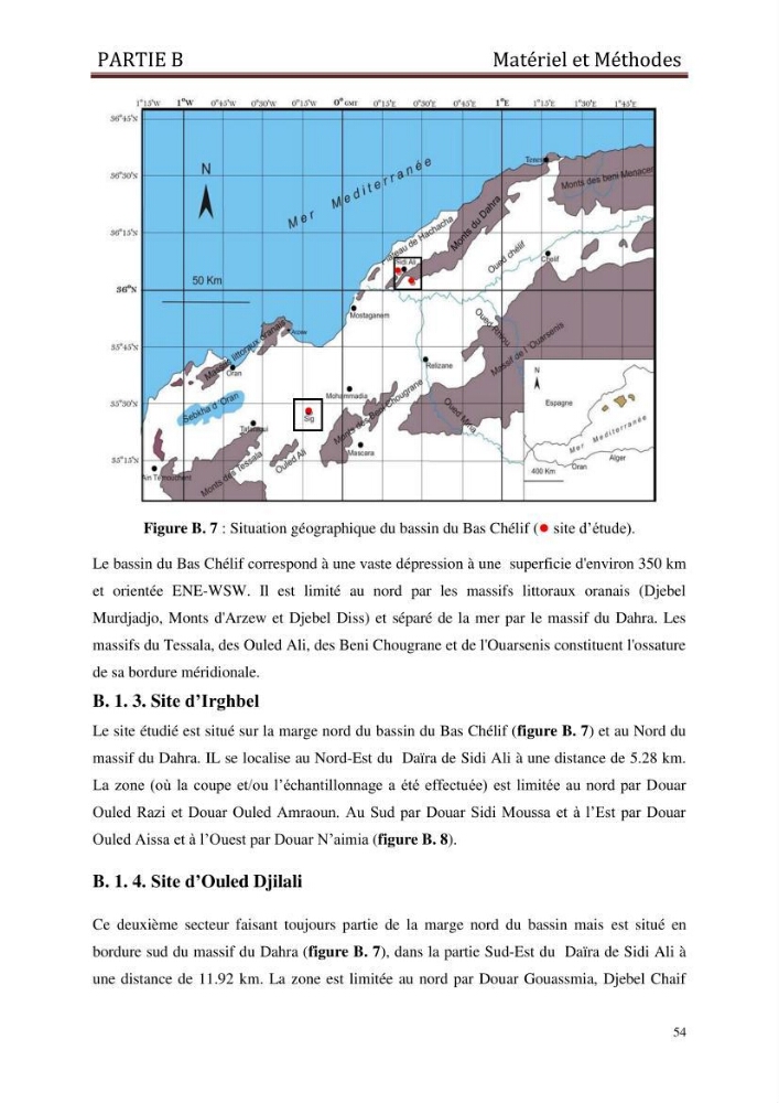 Identification, caractérisation et applications des diatomées fossiles de la région de Mostaganem