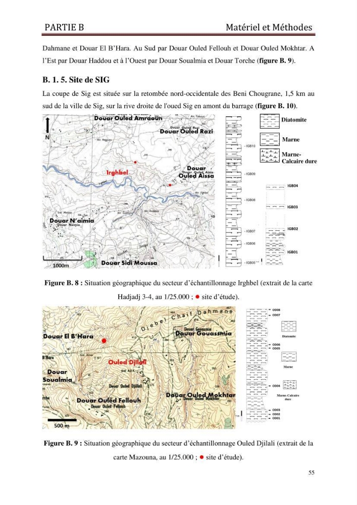 Identification, caractérisation et applications des diatomées fossiles de la région de Mostaganem