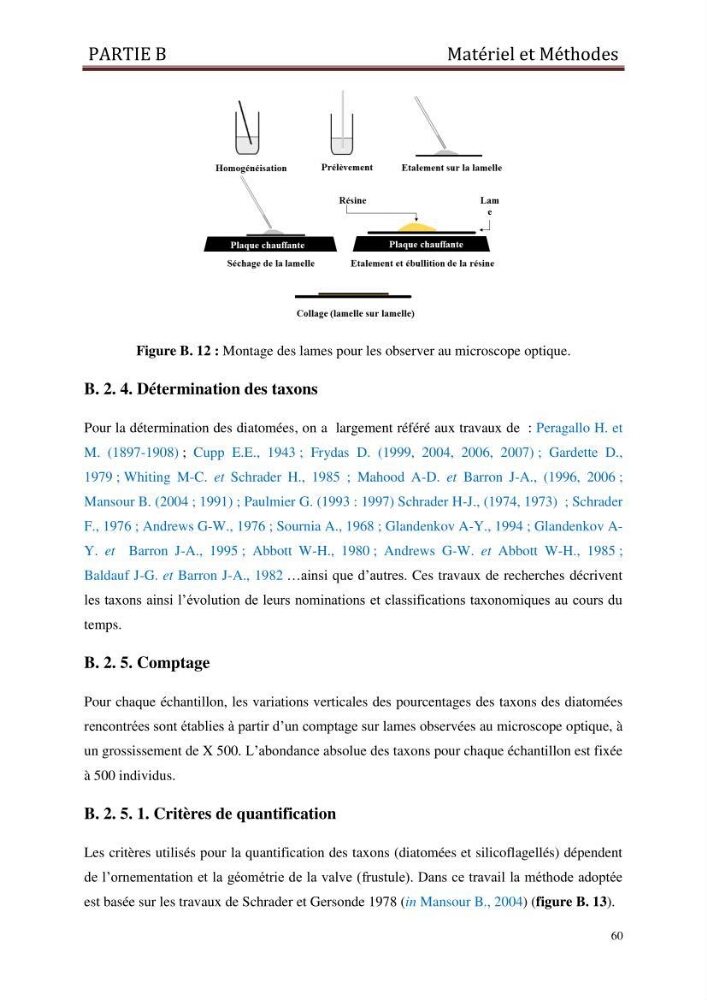 Identification, caractérisation et applications des diatomées fossiles de la région de Mostaganem