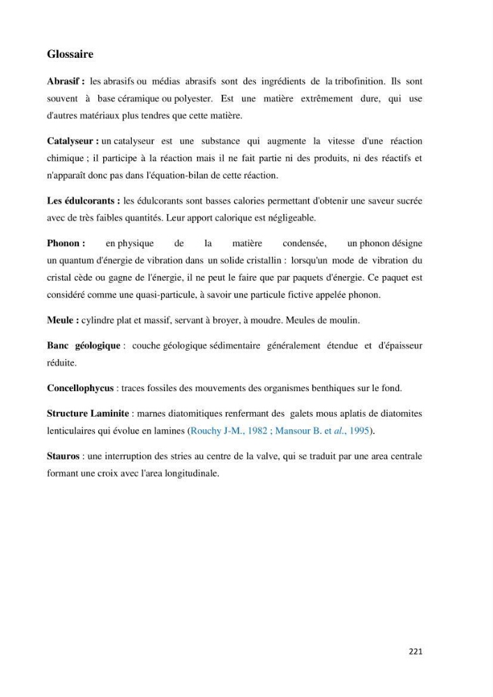 Identification, caractérisation et applications des diatomées fossiles de la région de Mostaganem