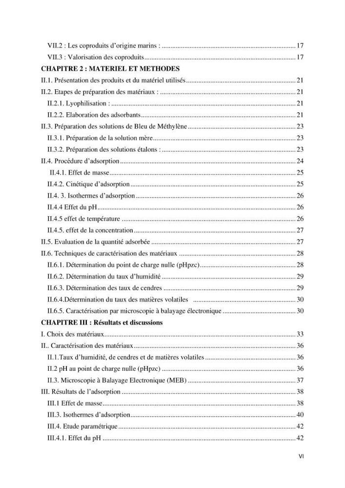 Rétention des polluants organiques par un adsorbant élaboré à base de déchets marins